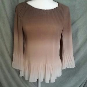 Ruby Red PM flair sleeve top